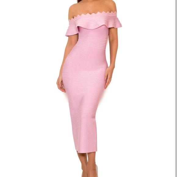 House of CB Dresses House Of Cb Amadea Midi Bandage Dress Poshmark
